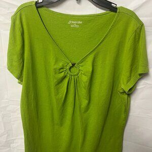 St. John's Bay Lime green Large blouse